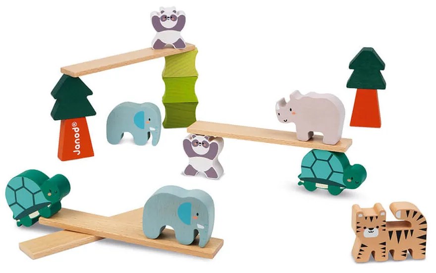 Gioco Gli animali equilibristi in legno - In collaborazione con il WWF®