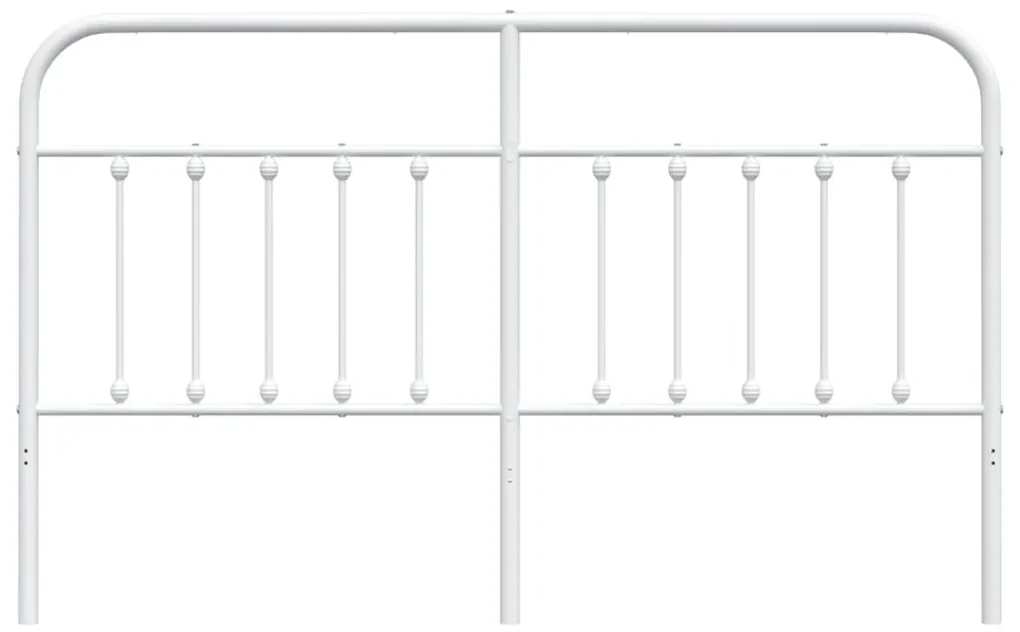 Testiera in metallo bianco 180 cm