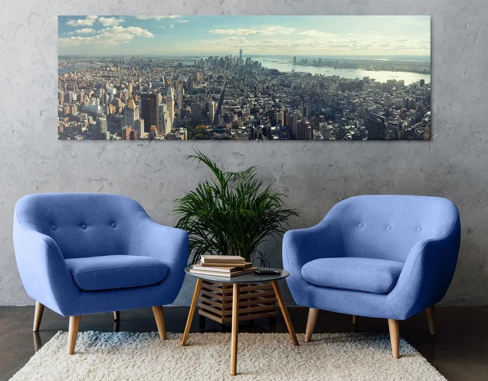 Quadro su tela – Vista sul centro incantevole di New York