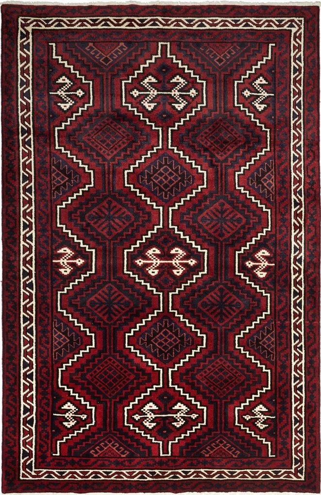 Lori Tappeto persiano 170 x 260 Rosso (Iran) Annodato A Mano