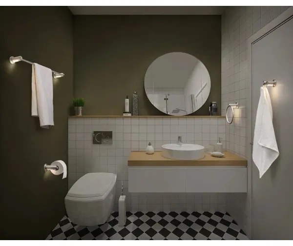 Ledvance - Bagno muro appendino con LED retroilluminazione IP44 3xAAA