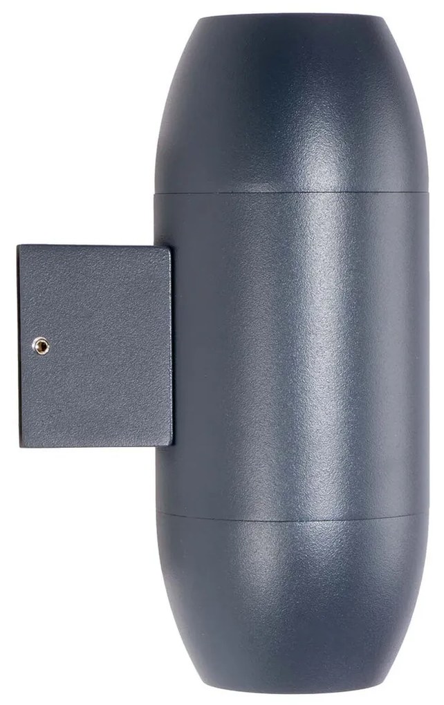 Applique Ovale Bidirezionale IP65 GU10 per esterni Grande - Grigia