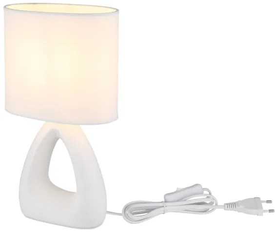Globo 21731W - Lampada da tavolo  TRIANGLE 1xE14/40W/230V bianco