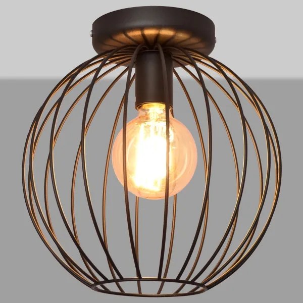 Surface-mounted lampadario MERCURE 1xE27/15W/230V d. 30 cm nero