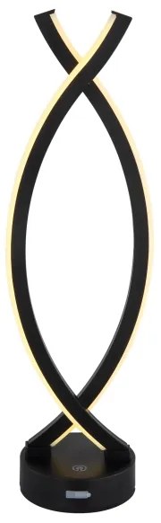 Globo 58457S - Lampada da tavolo LED dimmerabile HELA LED/1W/3,7V nera