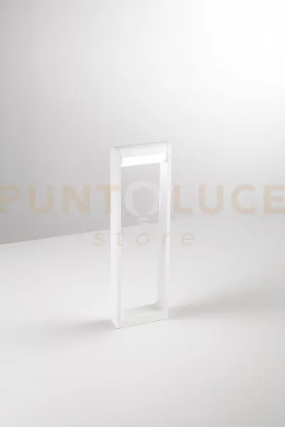 Orienta paletto in alluminio bianco opaco led 12w 3000k cri?90 220-...