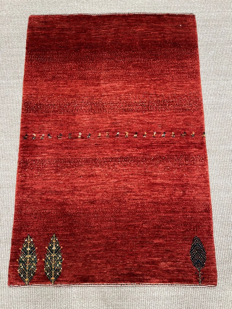 Loribaft Tappeto persiano 120 x 80 Rosso (Iran) Annodato A Mano