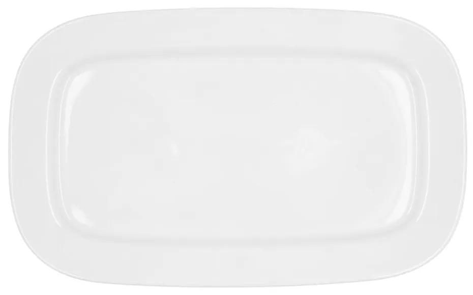 Teglia da Cucina Bidasoa Glacial Ceramica Bianco (36 x 21 cm) (Pack 3x)