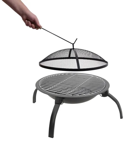 Grill portatile nero