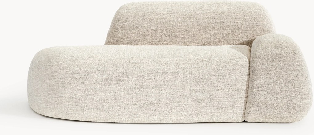 Divano 2 posti in bouclé con chaise longue Wolke