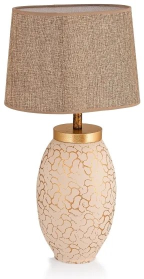 Lampada da tavolo 1xE27/40W/230V beige/oro