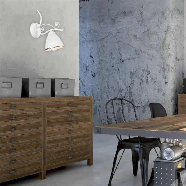 Applique RETRO II 1xE27/60W/230V bianco