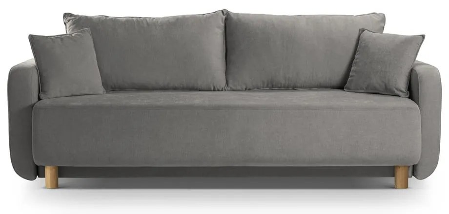 Divano grigio allungabile con contenitore 231 cm Elen – Micadoni