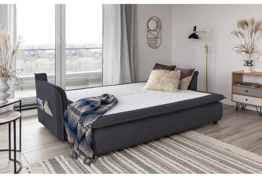 Divano letto antracite Charming Charlie - Miuform