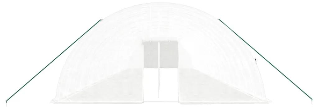 Serra con Telaio in Acciaio Bianco 132 m² 22x6x2,85 m