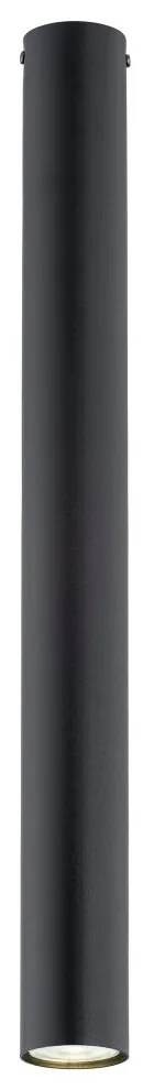 Plafoniera TECNO 1XL da soffitto, base GU10, Nera Colore del corpo Nero