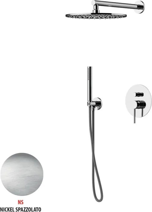 Kit incasso doccia Circle Two nickel spazzolato
