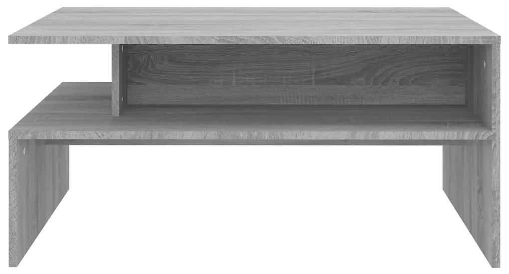 Tavolino salotto grigio sonoma 90x60x42,5 cm legno multistrato