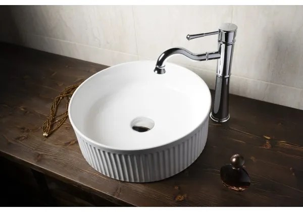 Sapho - Lavabo da appoggio PICOBELLO Ø 37 cm ceramica/bianco