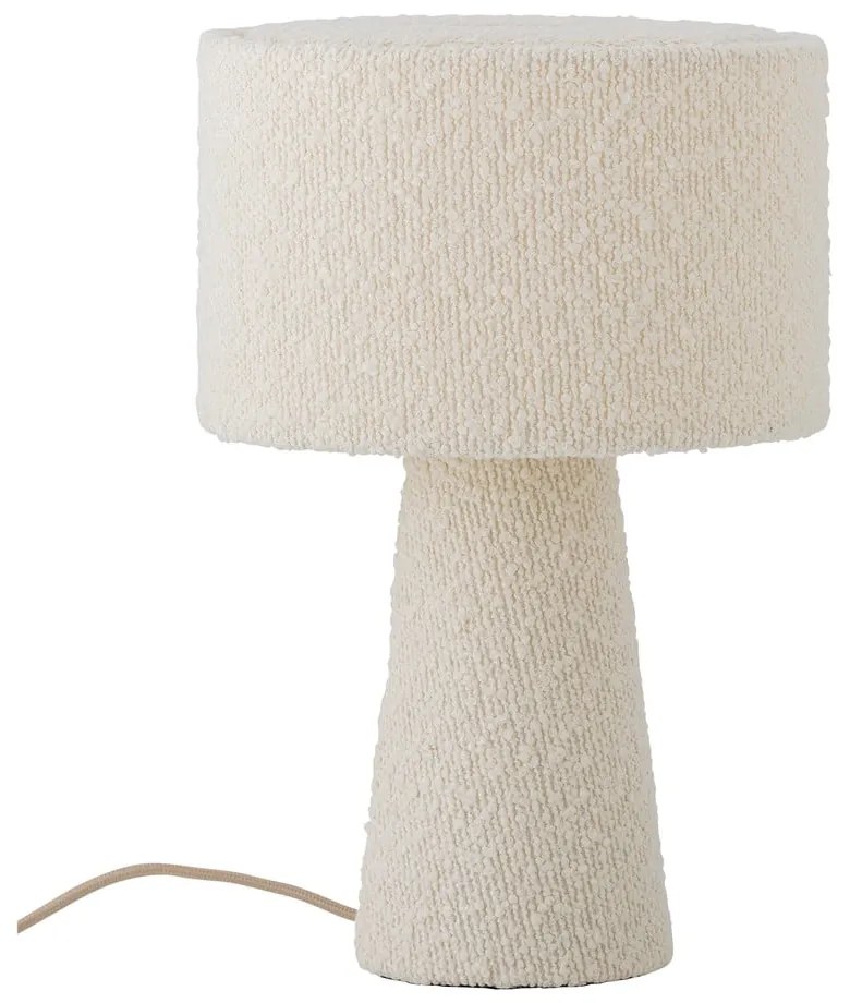 Lampada da tavolo bianca con paralume in tessuto (altezza totale 30 cm) Emmie – Bloomingville