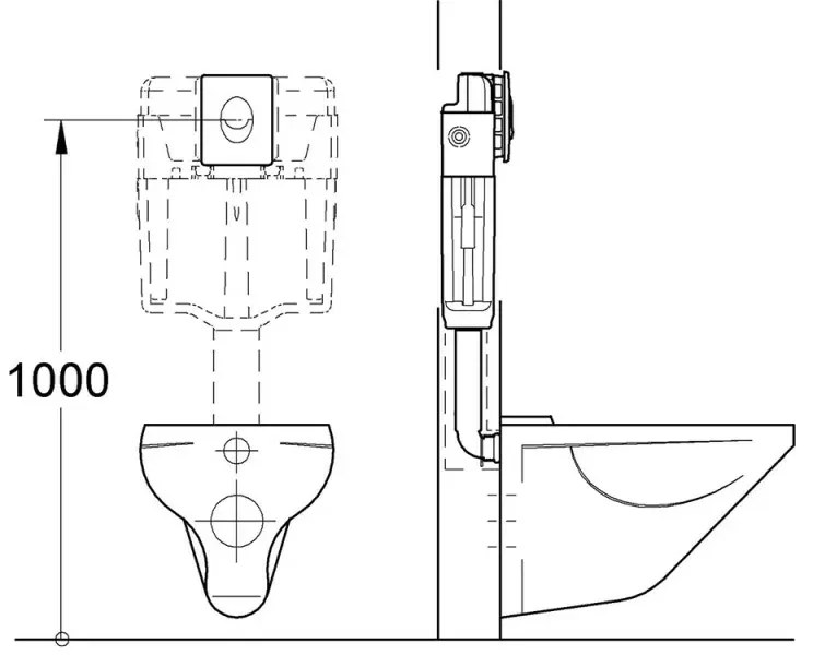 Placca Grohe modello Skate Air in ABS con doppio scarico da 3 o 6 litri