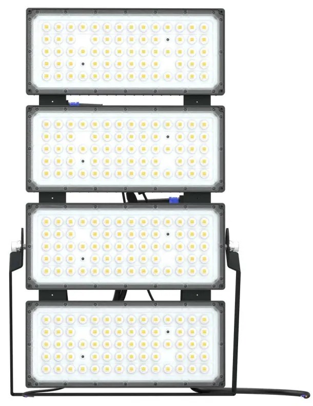 Faro Modulare LED 800W IP66, 167lm/W, Dimmerabile DALI - INVENTRONICS Colore Bianco Freddo 5.000K, Scegli l'angolo di illuminazione 90°, Scegli le staffe dei moduli Fisse
