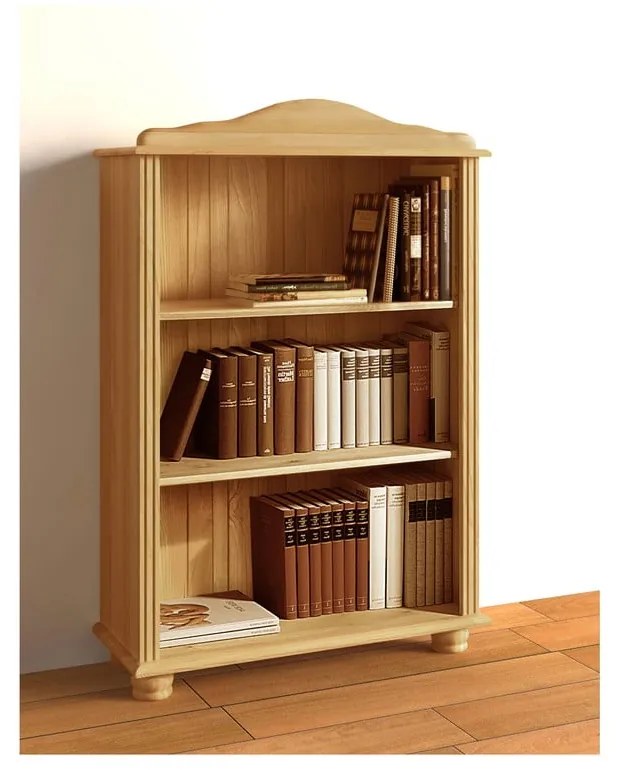 Libreria color legno naturale in legno di pino 77x116 cm Ella - Støraa