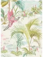 Florale Tapete Palm Scenes von Eijffinger - Weiß