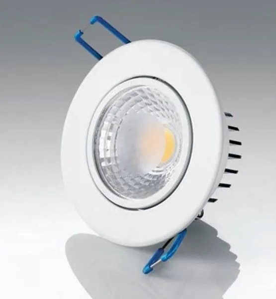 Vivida faretto inc.tondo bianco ledcob 5w 370lm