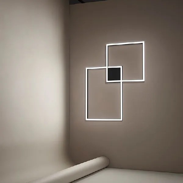 CROSS: Plafoniera LED moderna dal design essenziale - 3 temperature luce