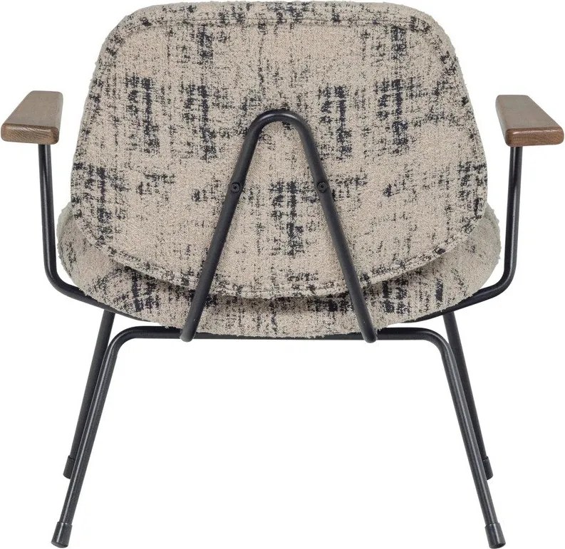 Poltrona beige con rivestimento in ciniglia Aure – WOOOD