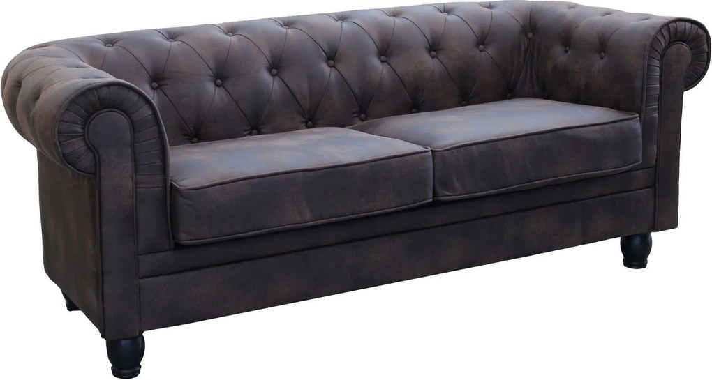 CHESTERFIELD - divano vintage in ecopelle