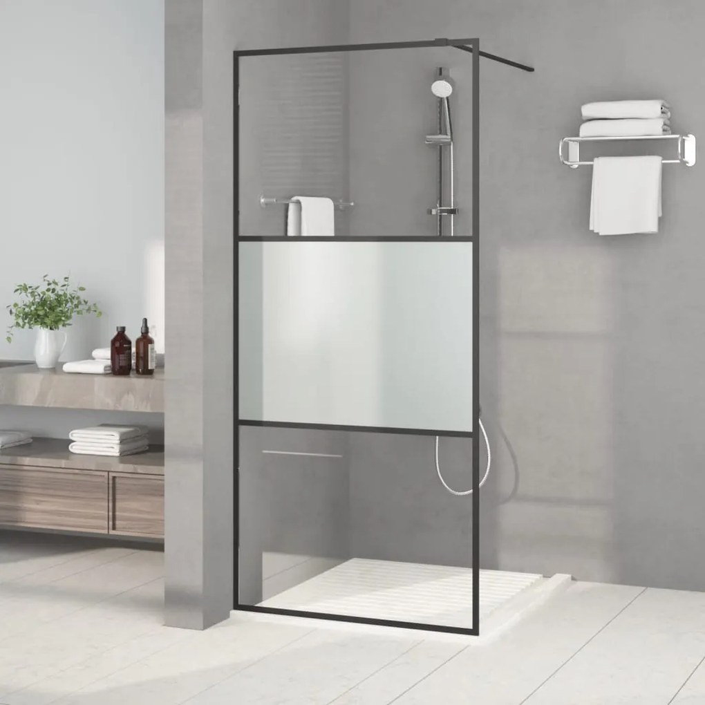 Parete Doccia Walk İn 90x195 Cm Vetro Semi Smerigliato Esg /
