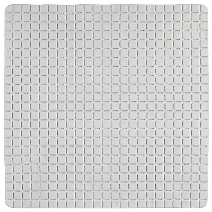 Tappeto Antiscivolo in PVC per Doccia Mosaico Bianco 54x54 cm