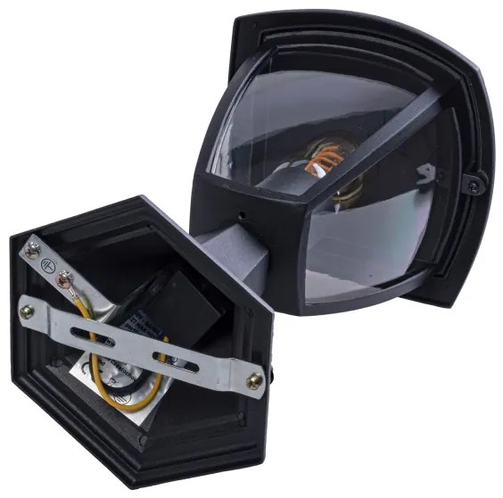 Lampada da esterno FOX 1xE27/40W/230V IP44 nero