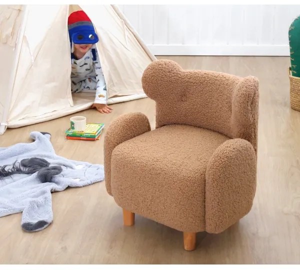 Poltroncina per bambini TOBI marrone