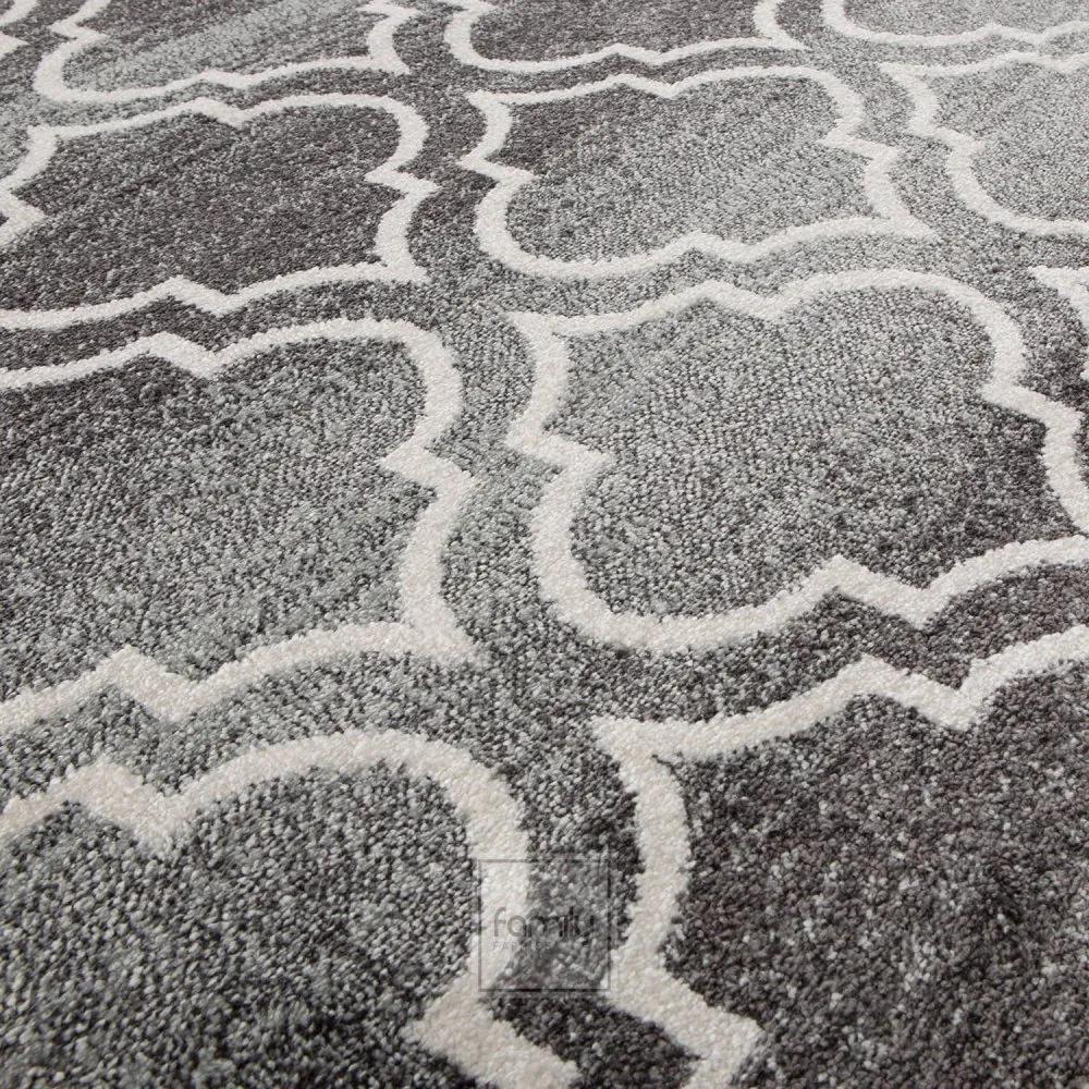 Originale tappeto grigio in stile scandinavo Larghezza: 160 cm | Lunghezza: 220 cm