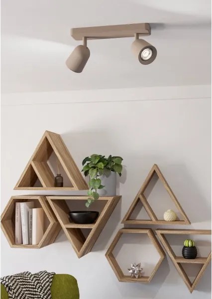 Eglo 902344 - Faretto CAMALDOLI 2xGU10/10W/230V beige