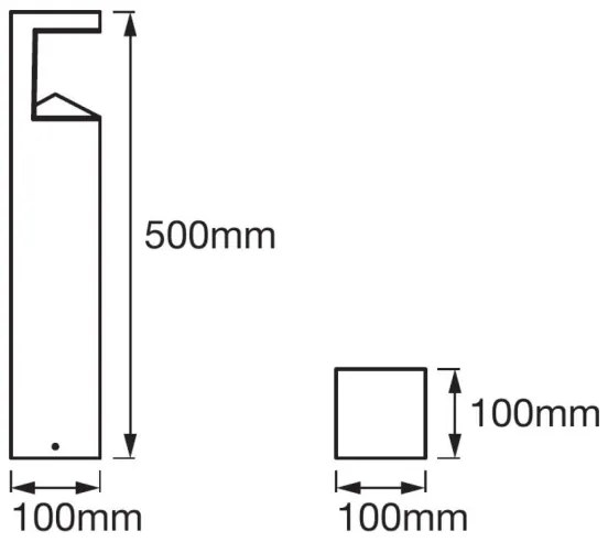 Ledvance - Lampada LED da esterno PYRAMID 1xLED/9W/230V IP44 50 cm
