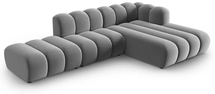 Divano angolare grigio ad angolo destro Lupine - Micadoni Home