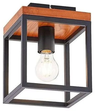 Lindby - Miravi Plafoniera Wood/Black Lindby