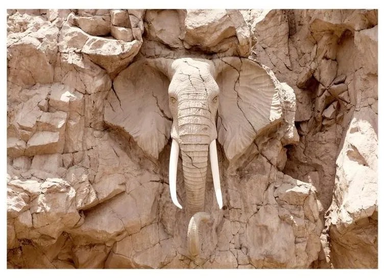 Fotomurale adesivo  Elephant Carving (South Africa)  Larghezza x Altezza Home decor 294x210