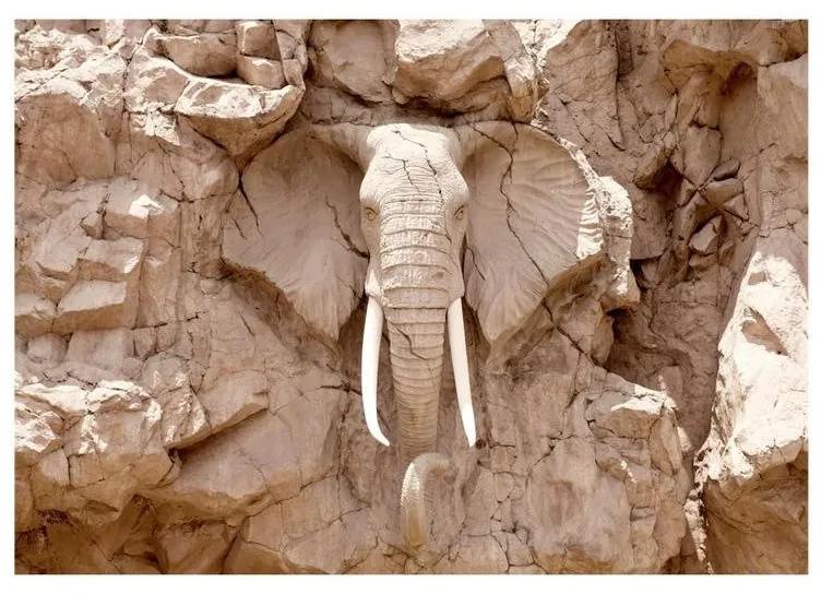 Fotomurale adesivo Elephant Carving (South Africa)