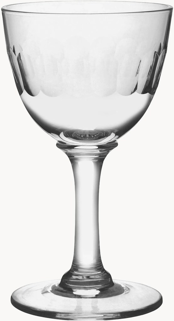 Set di 6 bicchieri da liquore in cristallo soffiato Lens