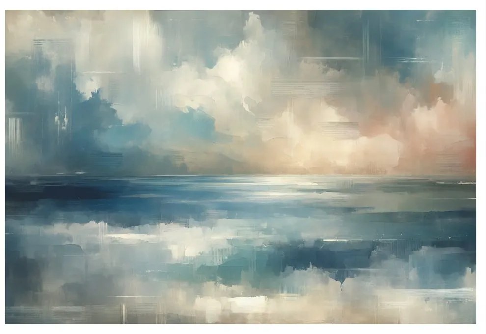 Quadro su tela – Orizzonte astratto dell’oceano