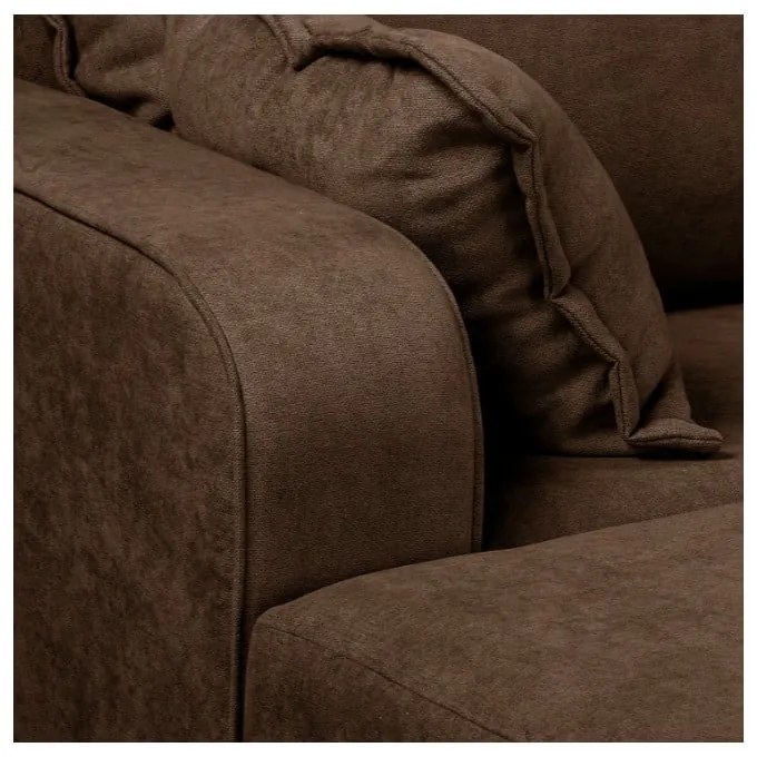 Divano angolare marrone scuro (angolo sinistro) Beata - Ropez