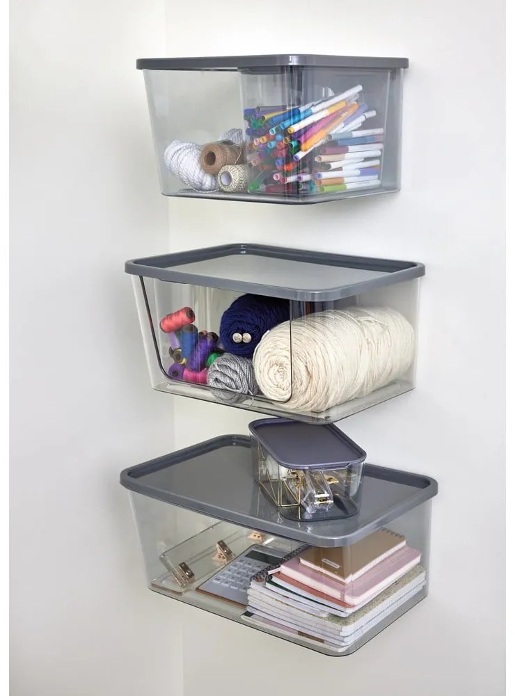 Scatola interna con coperchio in plastica riciclata iD Wallspace - iDesign