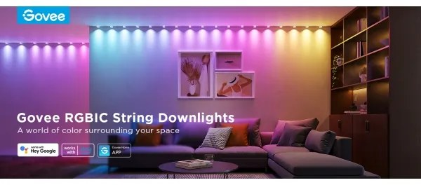 Govee - RGBIC LED Faretti a stringa 5m Wi-Fi