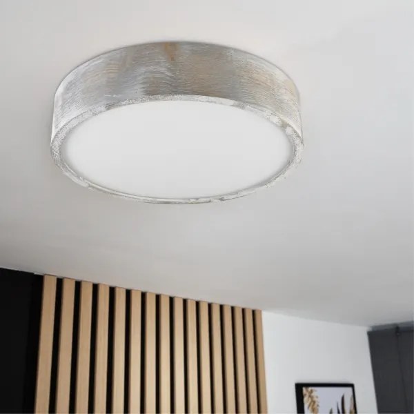 Brilagi - Plafoniera PINO 2xE27/15W/230V pino/argento Ø 37,5 cm