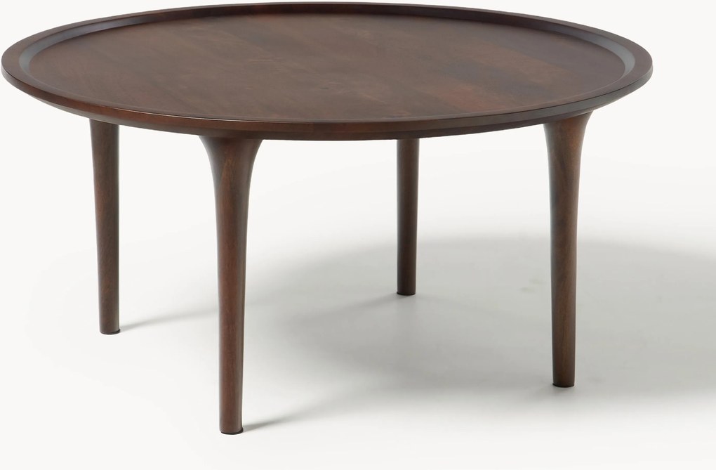 Tavolino rotondo in legno di mango Jeani